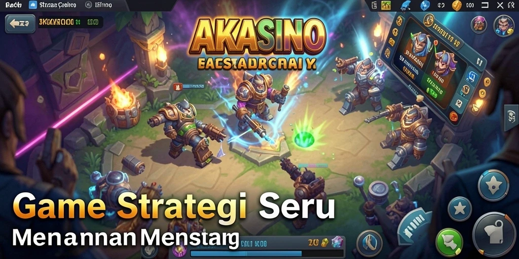 Tampilan antarmuka permainan AAKASINO yang strategis dan menarik.