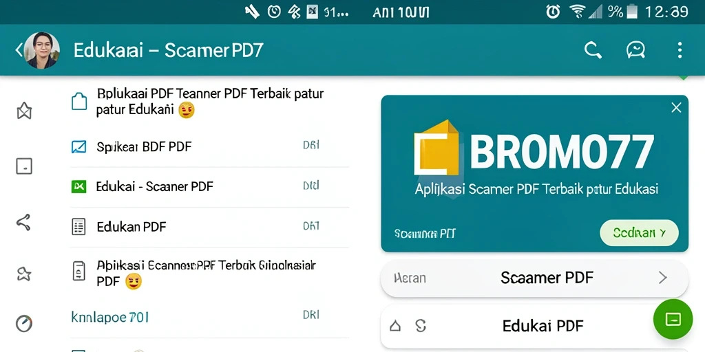 Tampilan antarmuka BROMO77 yang intuitif dan fungsional.