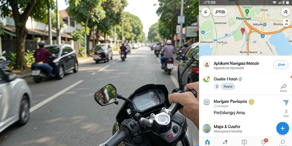Antarmuka JPS88 yang intuitif untuk navigasi motor.