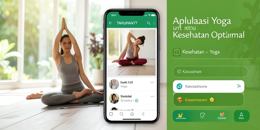 Antarmuka aplikasi TARUHAN77 yang ramah pengguna untuk praktik Yoga.